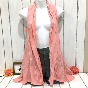 Maurices Melon Open Vest, size Small